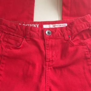 DKNY jeans soho skinny style size 2 red